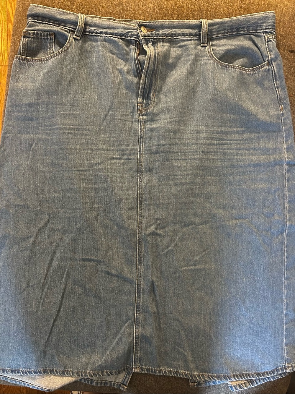 Old Navy Light Blue Denim Pencil Skirt
